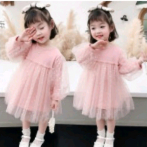 여아 도트 샤원피스