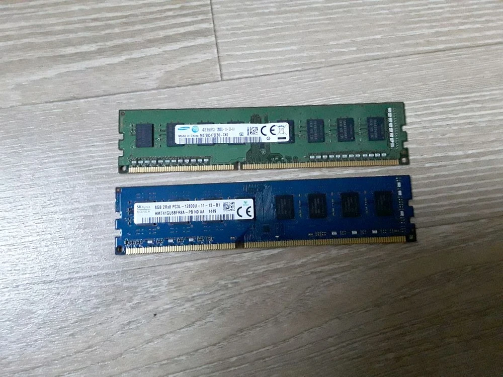 ddr3 데스크탑 용 pc3L 12800u 램 8G 저전력 이미지