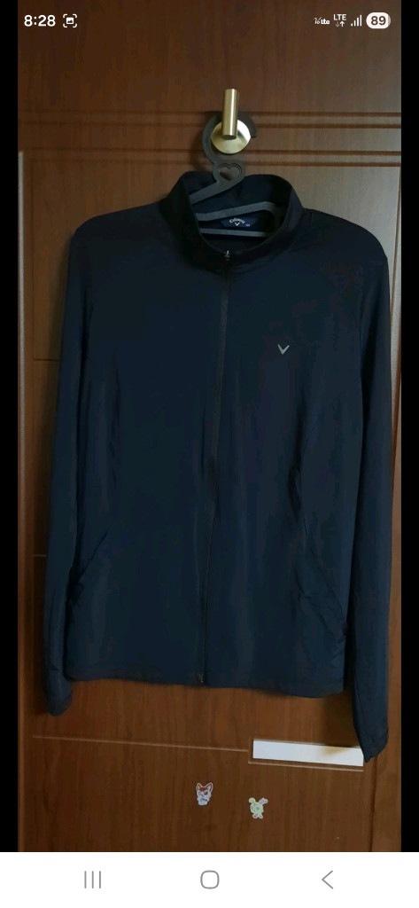 (정품, 새옷수준)캘러웨이 골프 남성 냉감용 바람막이 기능성 블랙 스윙 자켓, 95--2