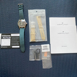 해밀턴 카키필드 메카니칼 구형 38미리 블랙 H694390 판매 교환가능 이미지