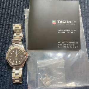 태그호이어 아쿠아레이서 테그호이어 오토 블랙 판매 교환가능 이미지