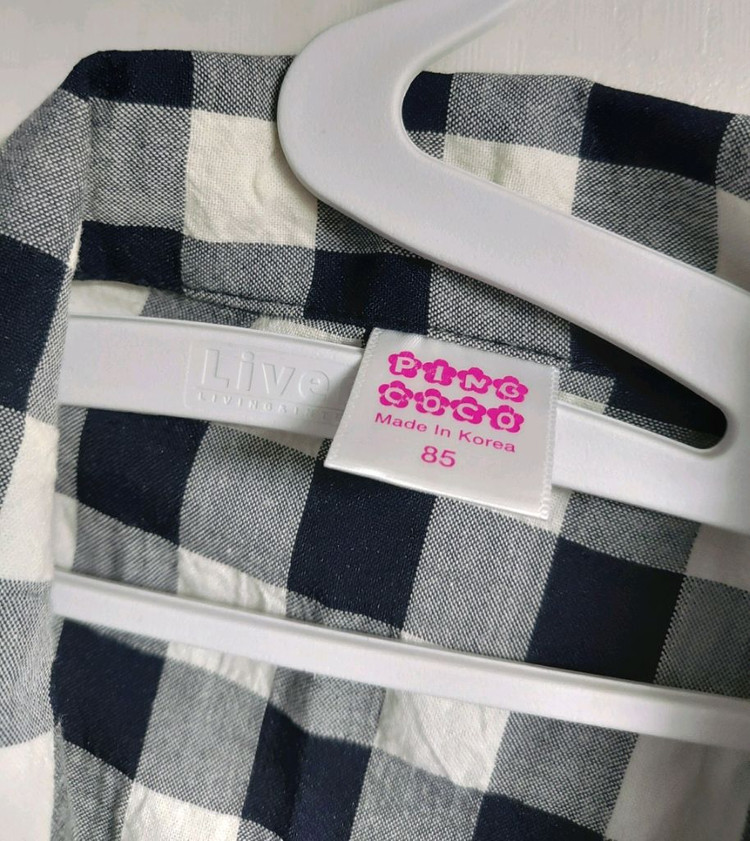핑코코 체크 잠옷 세트--3