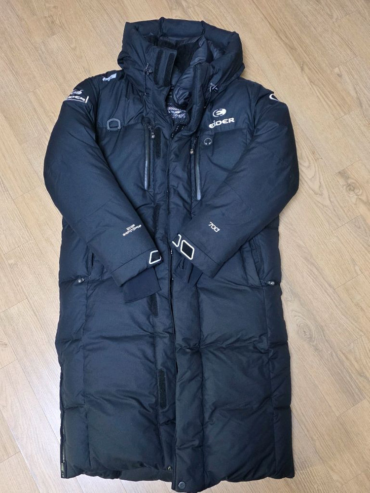 아이더 캄피로 리미티드 롱패딩 95 블랙--7