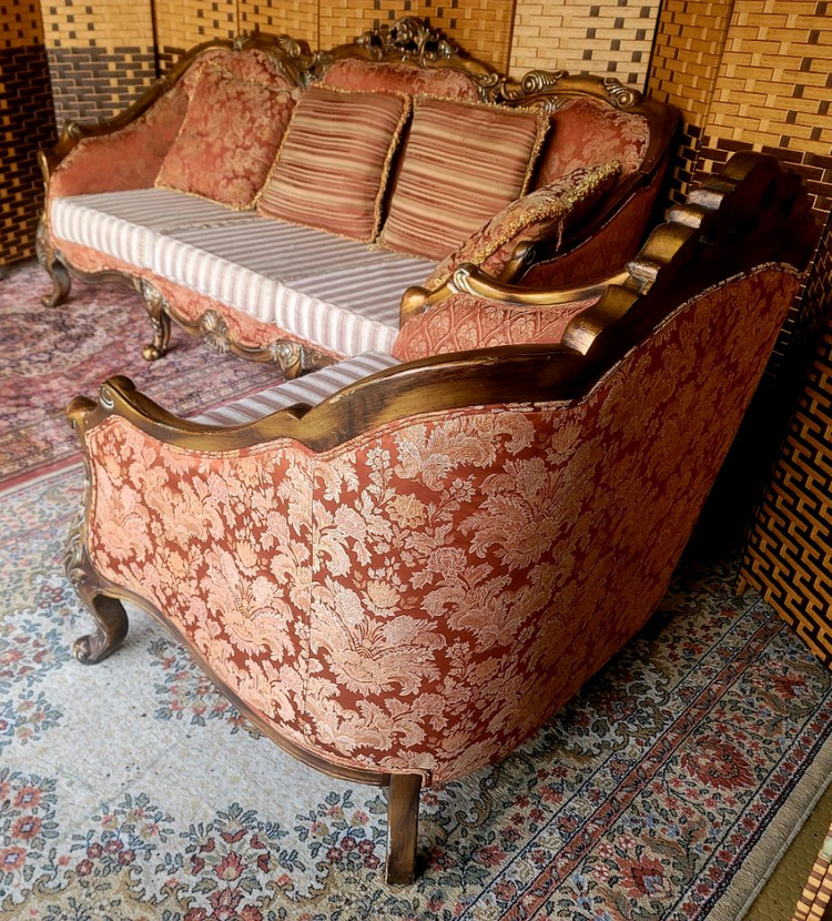 *소파맨*수입*패브릭*엔틱소파 세트 이미지