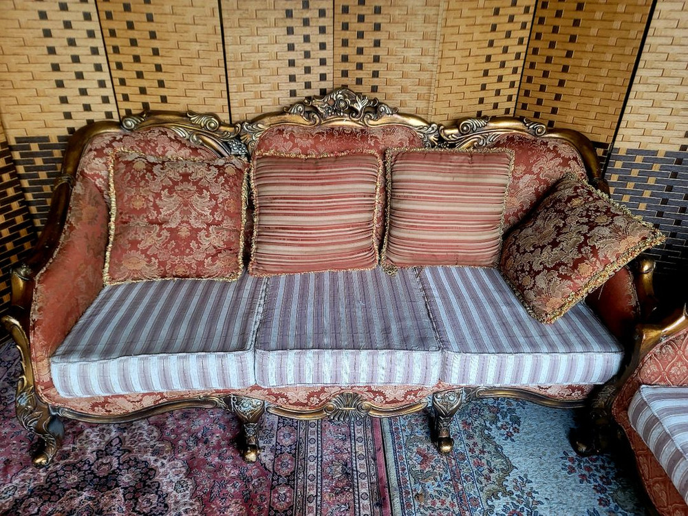 *소파맨*수입*패브릭*엔틱소파 세트 이미지