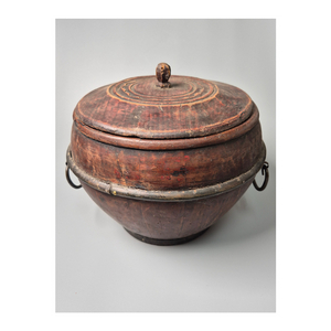 목제 주칠 고리 달린 공양구 나무 함 골동품 고미술품 수집품 불교