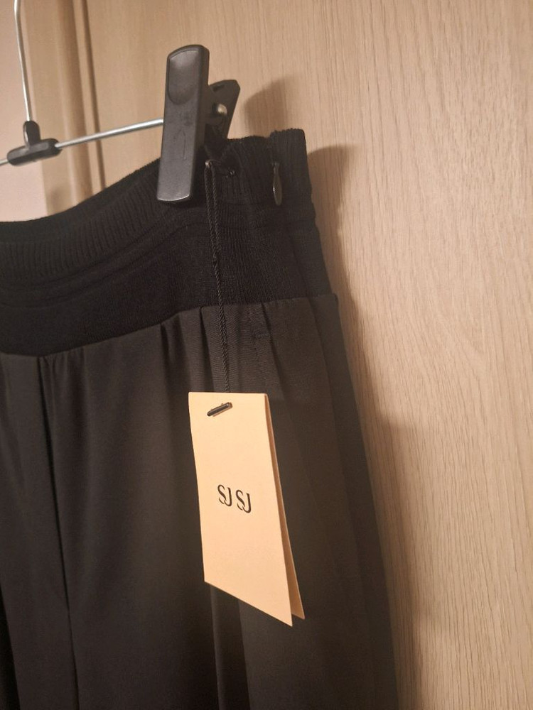 새상품 ㅡ한섬 에스제이 sjsj 봄신상 리브밴딩 투턱 와이드팬츠--3