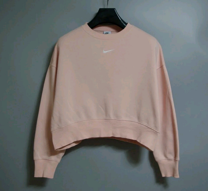 나이키 여성 루즈핏 크롭 맨투맨 S--2