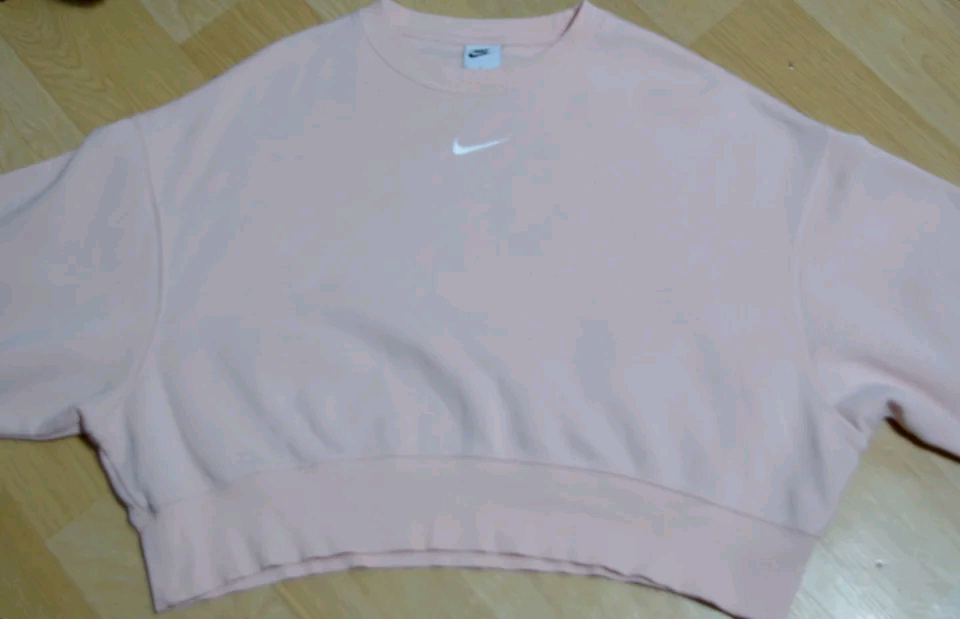 나이키 여성 루즈핏 크롭 맨투맨 S--4