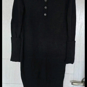 S)BCBGMAXAZRIA 램스울 100 롱 니트 원피스 이미지