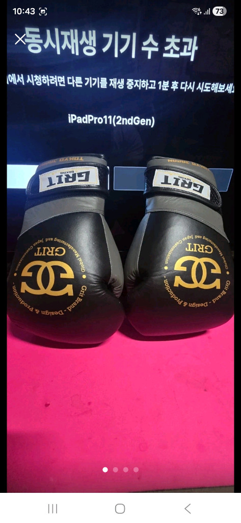 Grit복싱의 리미티드 에디션 글러브 14온스 벨크로 이미지