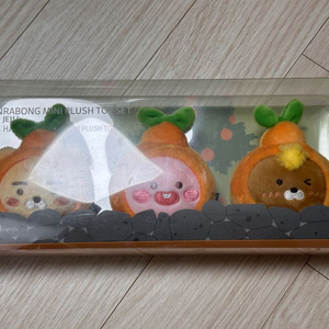 카카오 프렌즈 제주도 라이언 어피치 키링 인형 마스코트 3종 세트