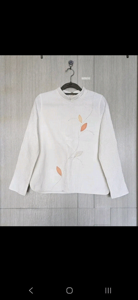 90~95/ 돌실나이 면 티블라우스--1