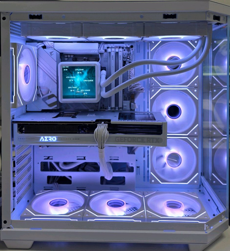 9800x3d, 5080 화이트 튜닝pc팝니다--2