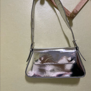 ZARA 자라 최화정 가방 미니멀 플랩백 실버