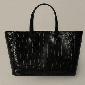 크로코다일 패턴 레더 토트백