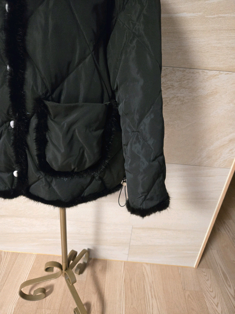 [77] 밍크 트리밍 퀼팅 덕다운 패딩--3