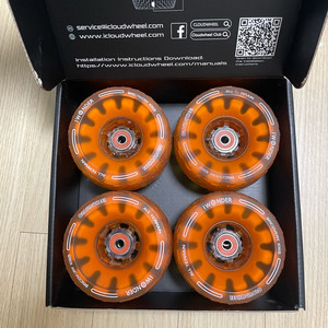 클라우드휠 105mm 풀리 포함 전동스케이트보드