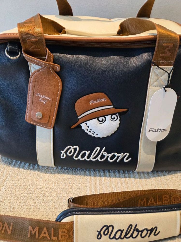 말본골프백 캐디뱍 보스턴백 네이비 이미지