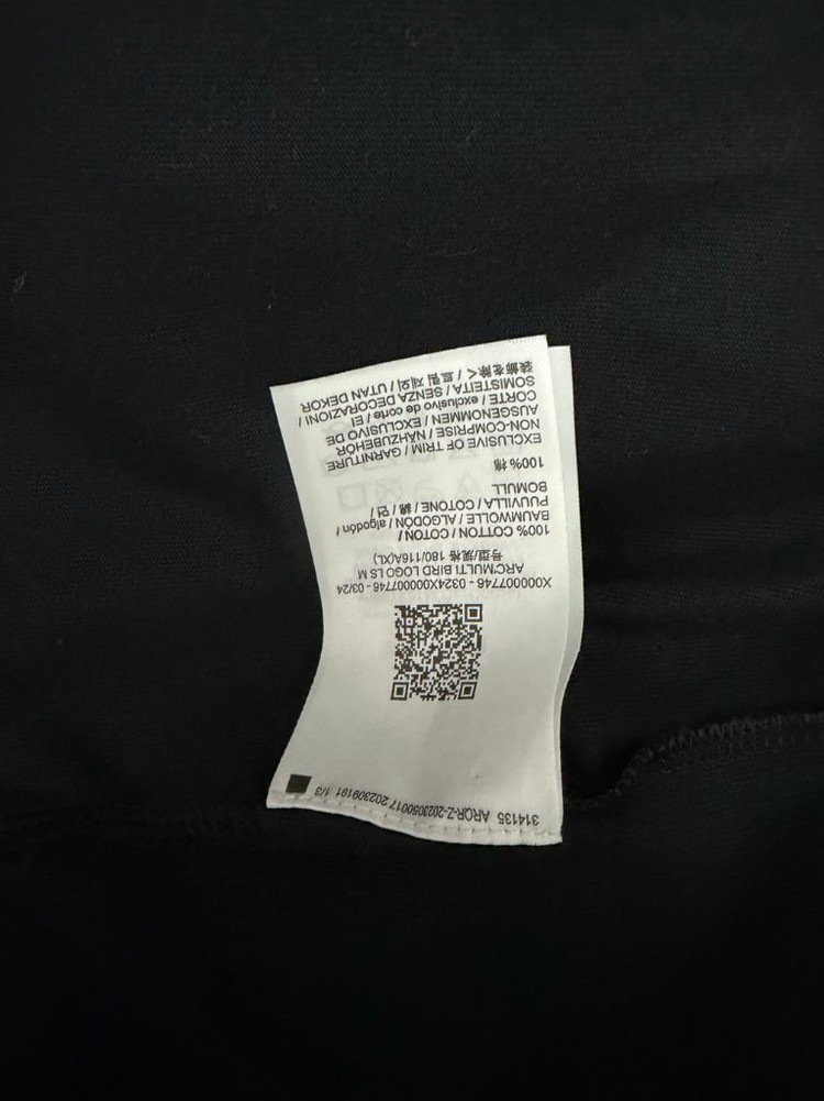 아크테릭스 아크멀티 버드 로고 롱슬리브 티셔츠 블랙XL 이미지