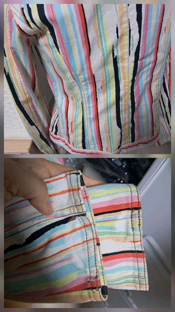 겐조 정품 스트라이프 데님 자켓 40사이즈(약55)--7