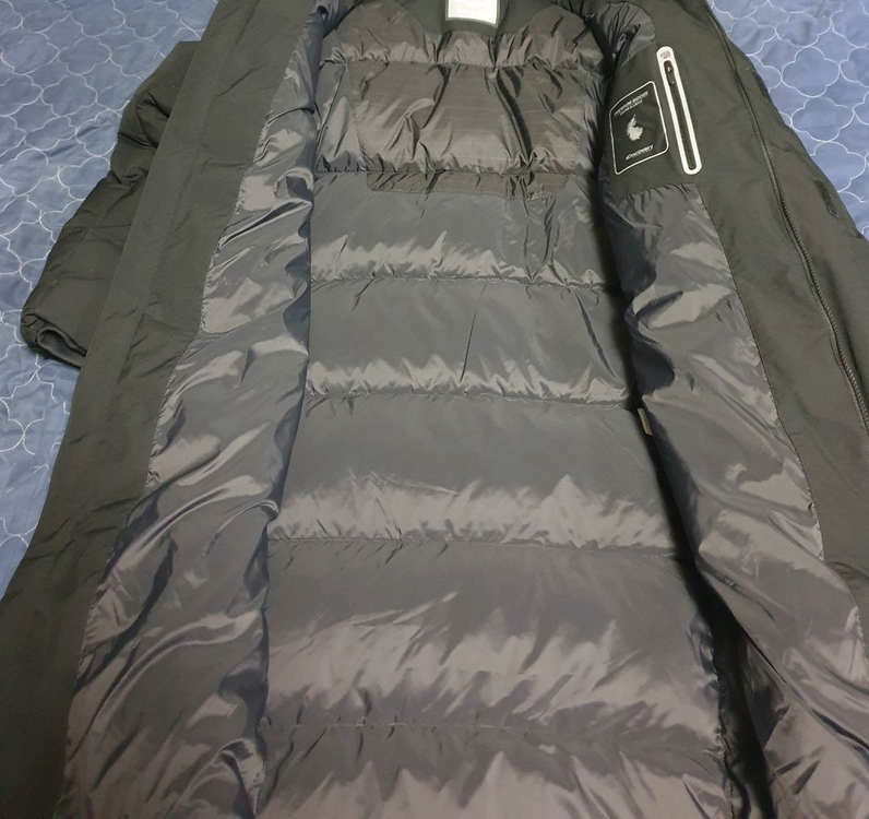 디스커버리 레스터G 프리미엄 구스다운 롱패딩 블랙 (100) 이미지