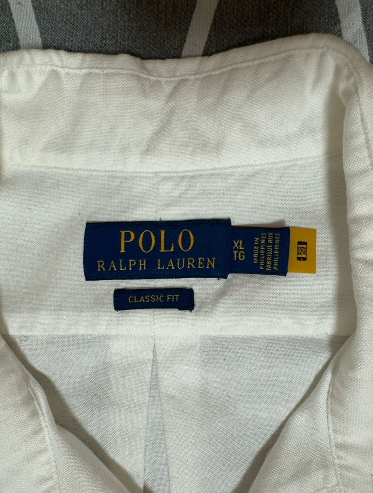 [XL] 105-110 폴로 클래식핏 옥스포드 셔츠 화이트--2