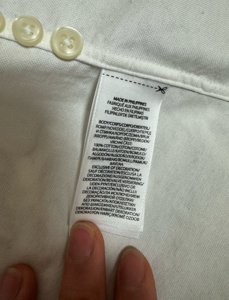 [XL] 105-110 폴로 클래식핏 옥스포드 셔츠 화이트--3