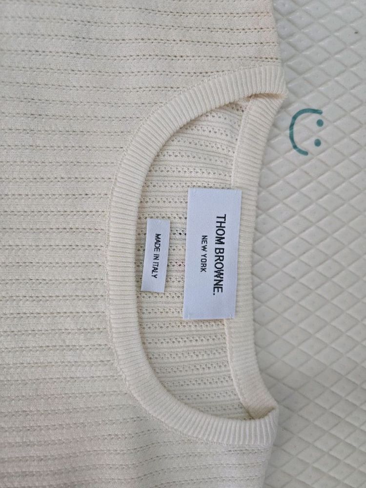 톰브라운 정품 아이보리 니트 42 사이즈--3