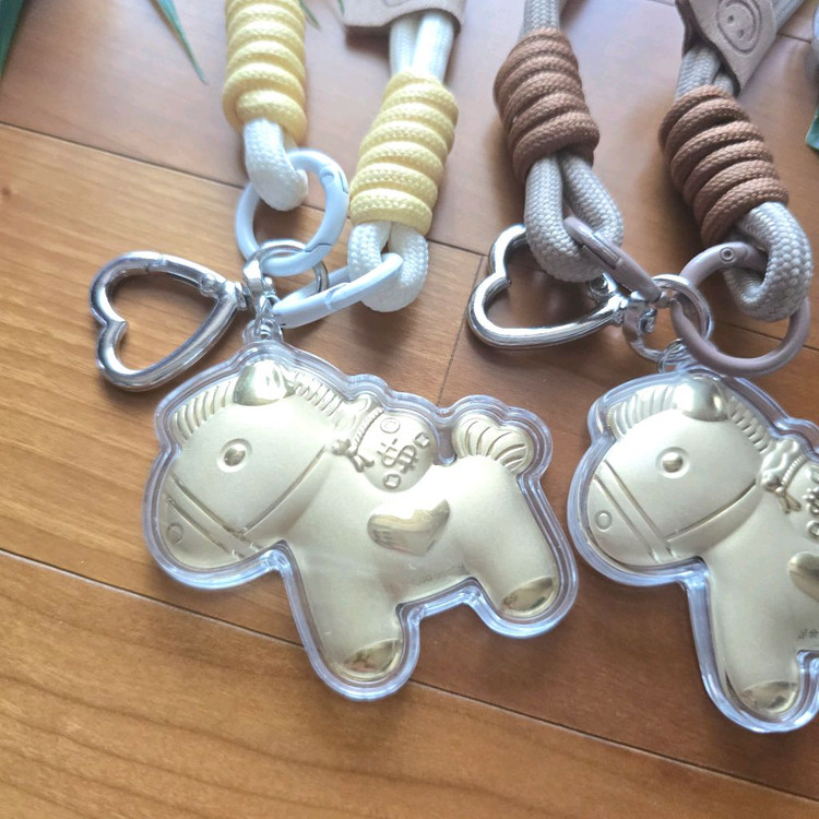 행운의 골드 호스 키링 2종 - New 이미지