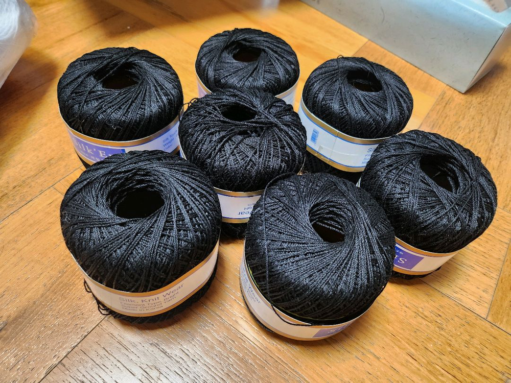 코바늘 뜨개실--3