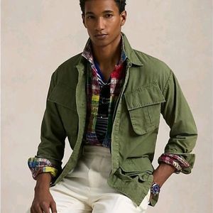 polo 폴로 립스탑 오버셔츠(퍼티그 자켓) 그린 L사이즈 새상품 판매