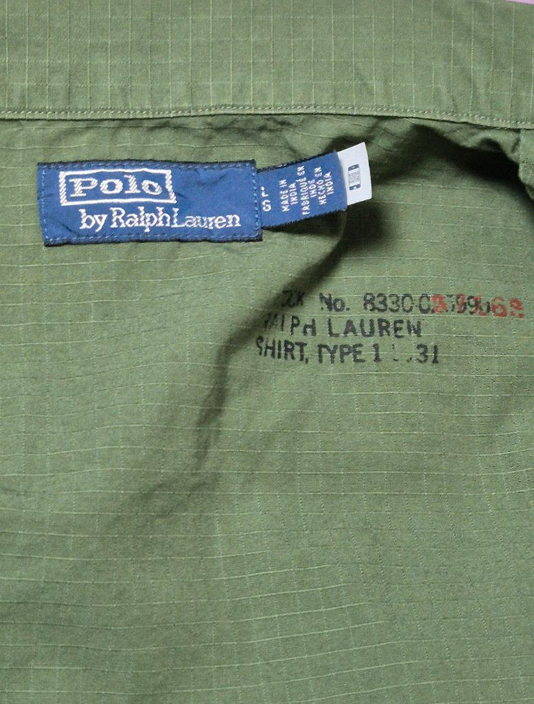 polo 폴로 립스탑 오버셔츠(퍼티그 자켓) 그린 L사이즈 새상품 판매--3