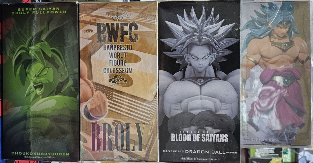 드래곤볼 조형천하 브로리 정품 피규어 4종 일괄 이미지