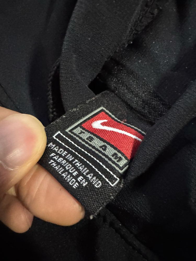 나이키 올드스쿨 스우시 나일론 혼방 후드티 M 블랙 이미지