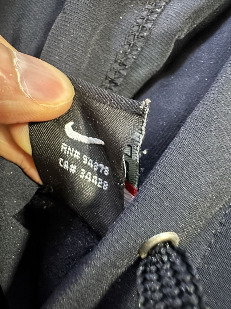 나이키 올드스쿨 스우시 나일론 혼방 후드티 M 블랙 이미지