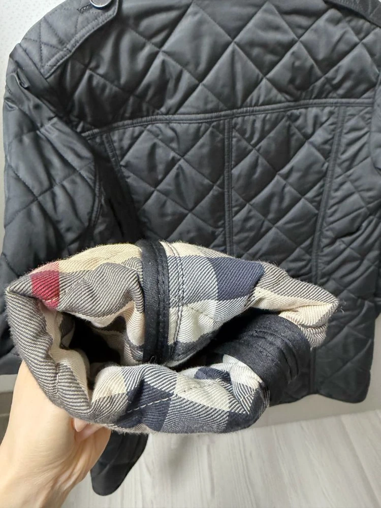 버버리 여성퀼팅자켓 블랙 이미지