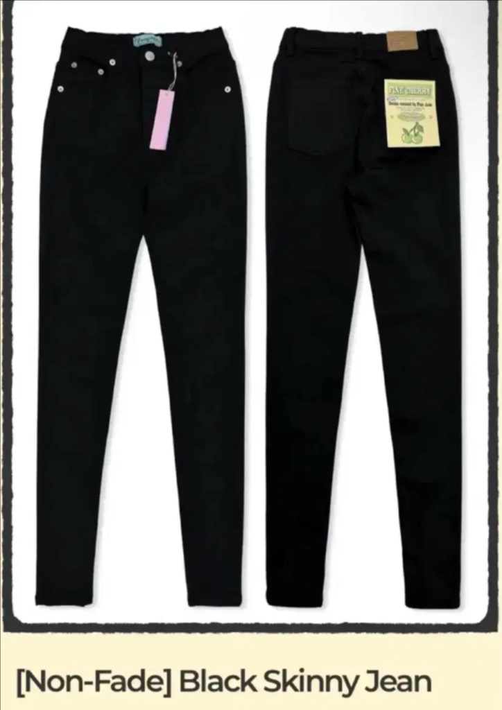 페일제이드 논페이드 스키니진 블랙 S 이미지