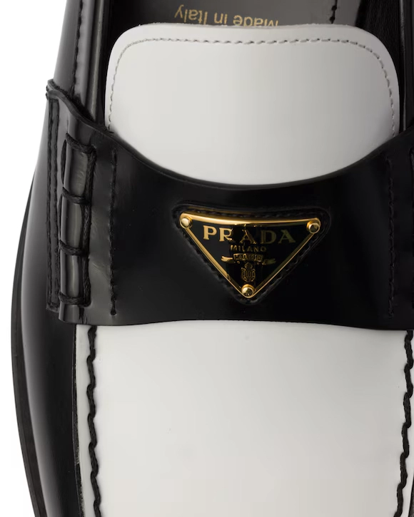 프라다 PRADA 브러시드 투톤 로퍼 7.5사이즈 (265-270) 새상품 이미지