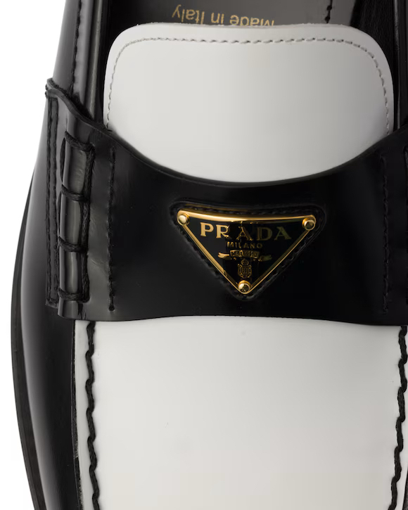 프라다 PRADA 브러시드 투톤 로퍼 7.5사이즈 (265-270) 새상품 이미지