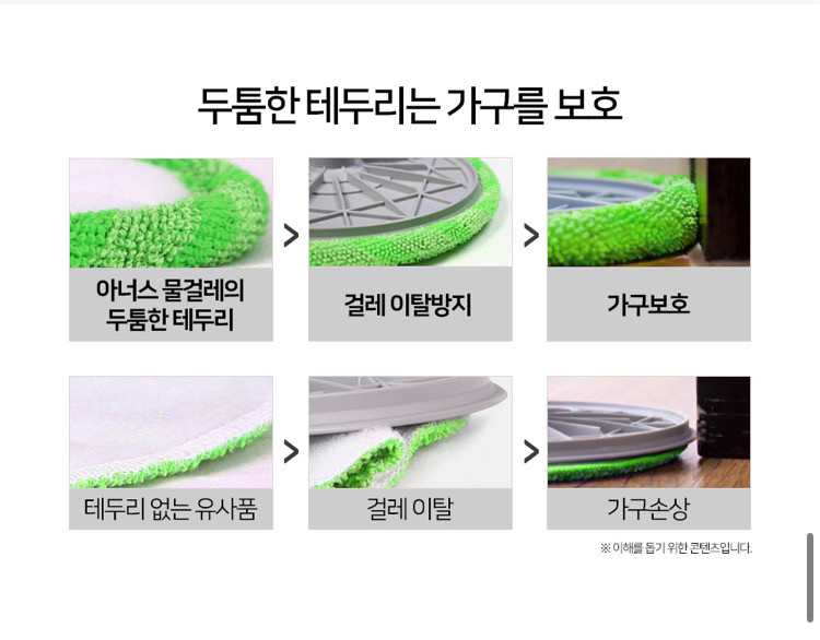 (새상품) 정품 아너스 극세사걸레 물걸레 4개일괄 (가격내림)--3