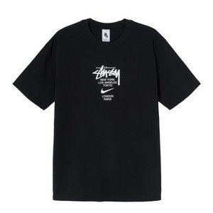 [XL] 105-110 나이키 스투시 월드투어 티셔츠 블랙 - US/EU