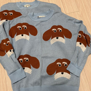 쌍둥이) 리미떼두두 강아지니트2xl 상태 굿(택포)