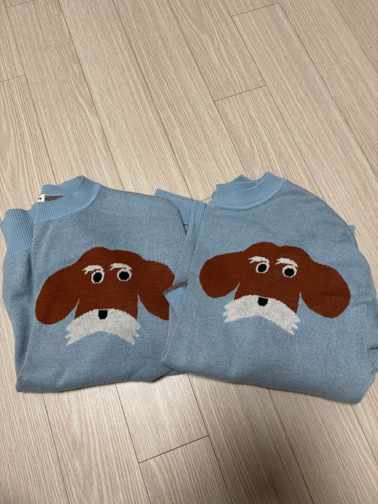 쌍둥이) 리미떼두두 강아지니트2xl 상태 굿(택포)--1