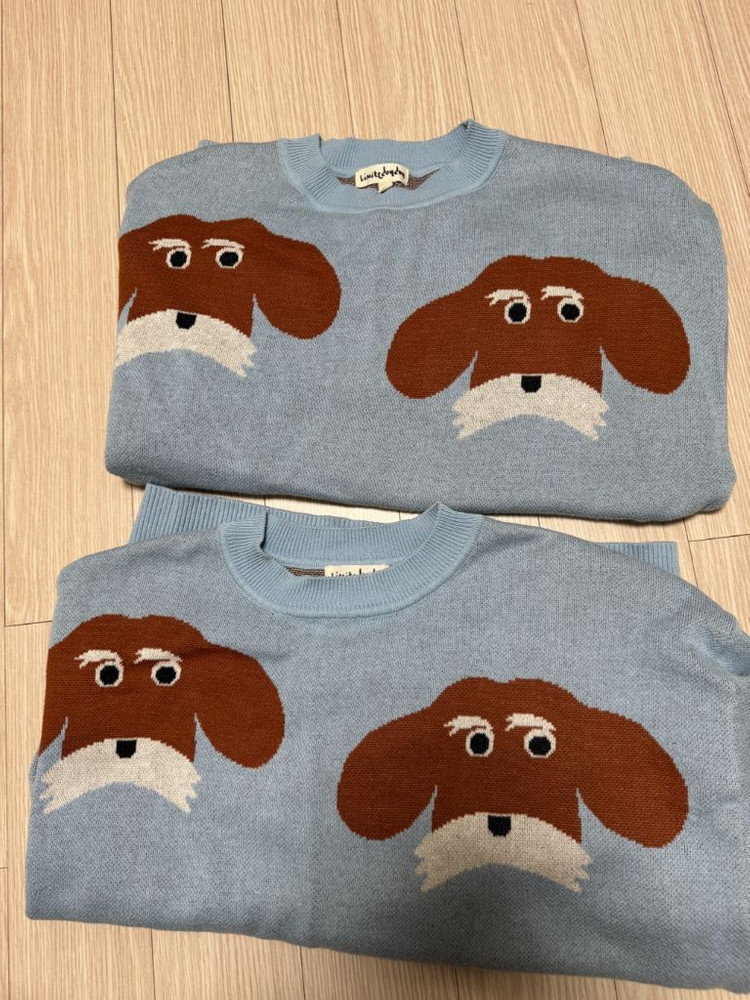 쌍둥이) 리미떼두두 강아지니트2xl 상태 굿(택포)--3