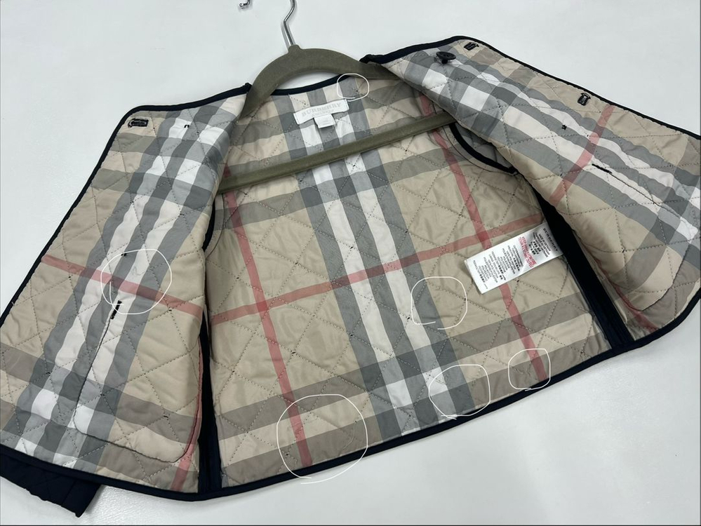 버버리 18개월 퀼팅 점퍼 키즈 90 여아 90 남아 90 이미지