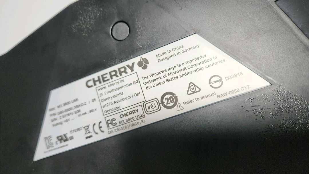 # 체리키보드 MX3800 USB 초기 레어 키보드 급처 / 적축--8