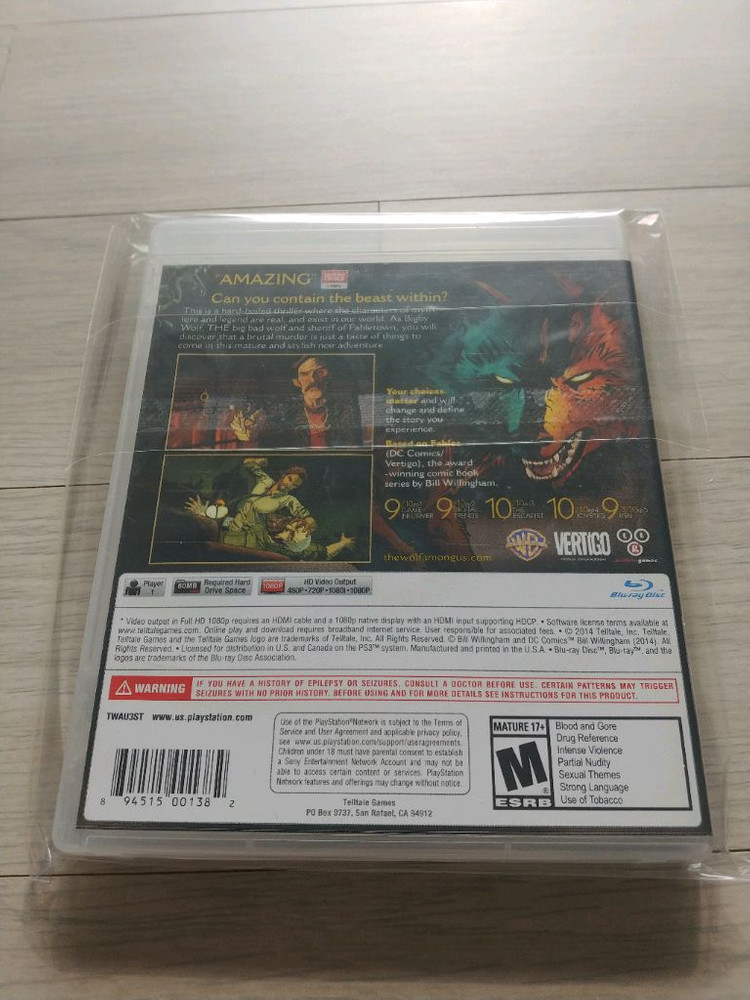 ps3 더 울프 어몽 어스 북미판 이미지