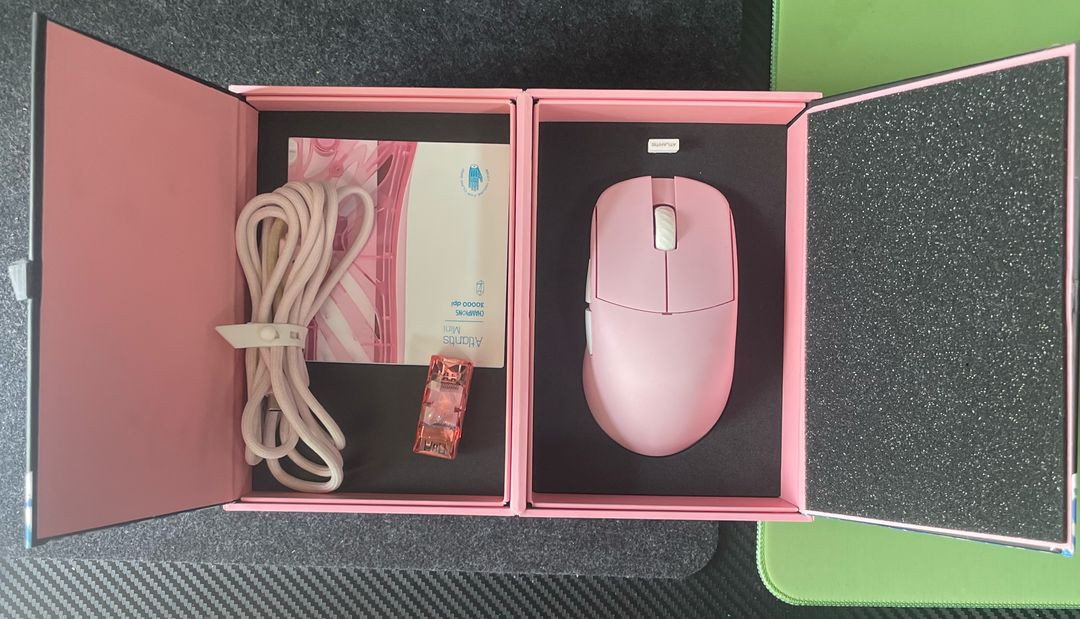 람주 아틀란티스 미니 챔피언 에디션 마우스 팝니다 (쿨거시 4k 동글 포함)--4