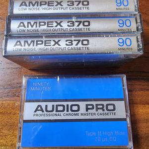 AUDIO PRO 크롬 공테이프, AMPEX 노멀 공테이프
